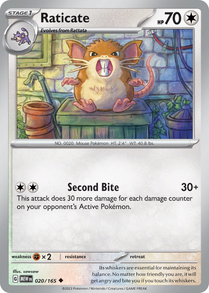 Raticate - 151 SET-20