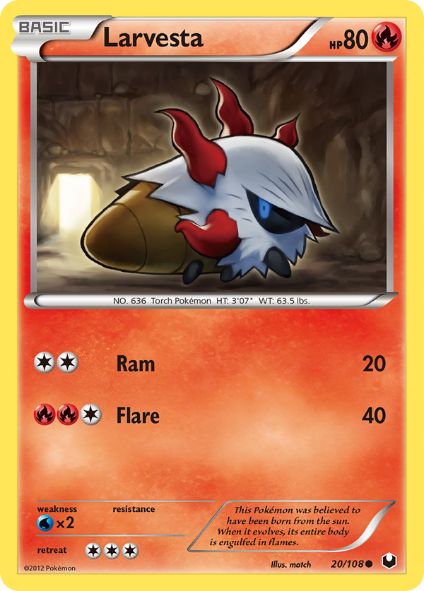 Larvesta - Dark Explorers SET-20