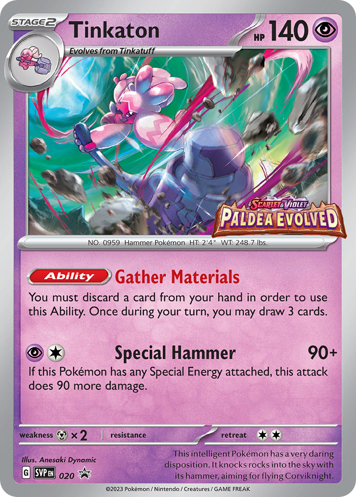 Tinkaton - Scarlet & Violet Black Star Promos SET-20