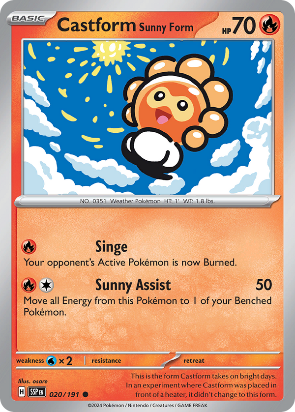 Castform Sunny Form - Surging Sparks SET-20