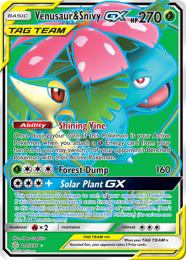 Venusaur & Snivy-GX - Cosmic Eclipse SET-210