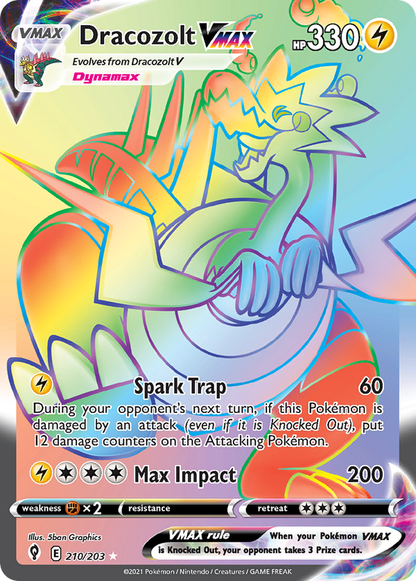Dracozolt VMAX - Evolving Skies SET-210