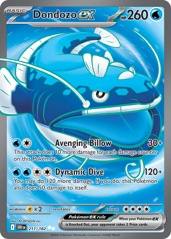 Dondozo EX - Destined Rivals SET-211