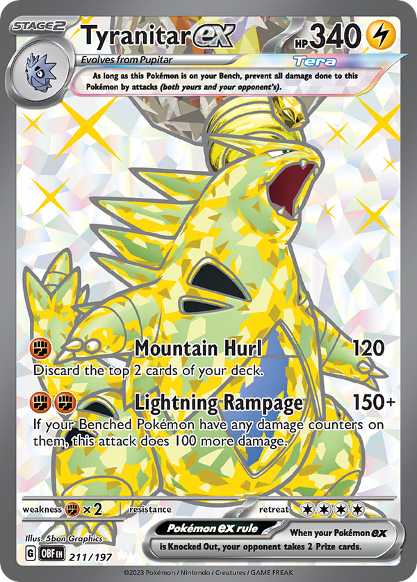 Tyranitar EX - Obsidian Flames SET-211