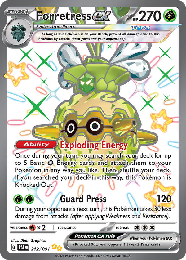Forretress EX - Paldean Fates SET-212