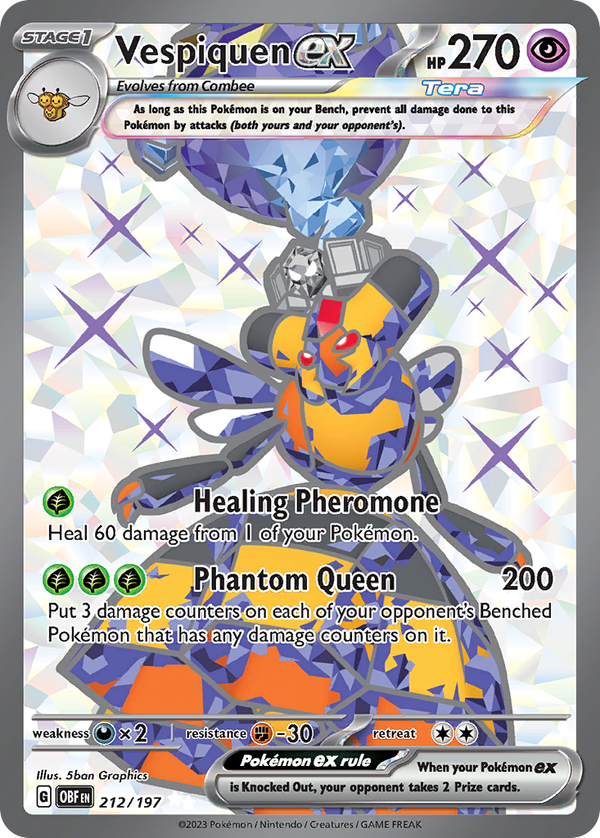 Vespiquen EX - Obsidian Flames SET-212