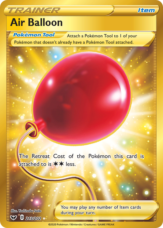Air Balloon (Sword & Shield SET) (Trainer) (Pokémon Tool) (Rare Secret) (PKM Sword & Shield SET-128)