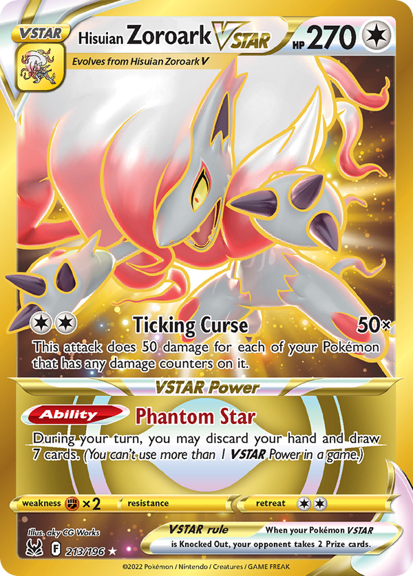 Hisuian Zoroark VSTAR - Lost Origin SET-213