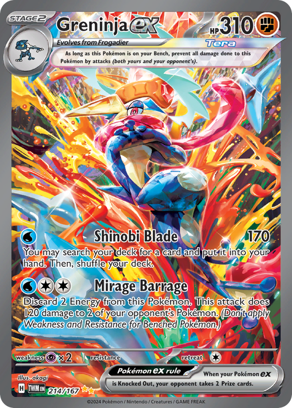 Greninja EX - Twilight Masquerade SET-214