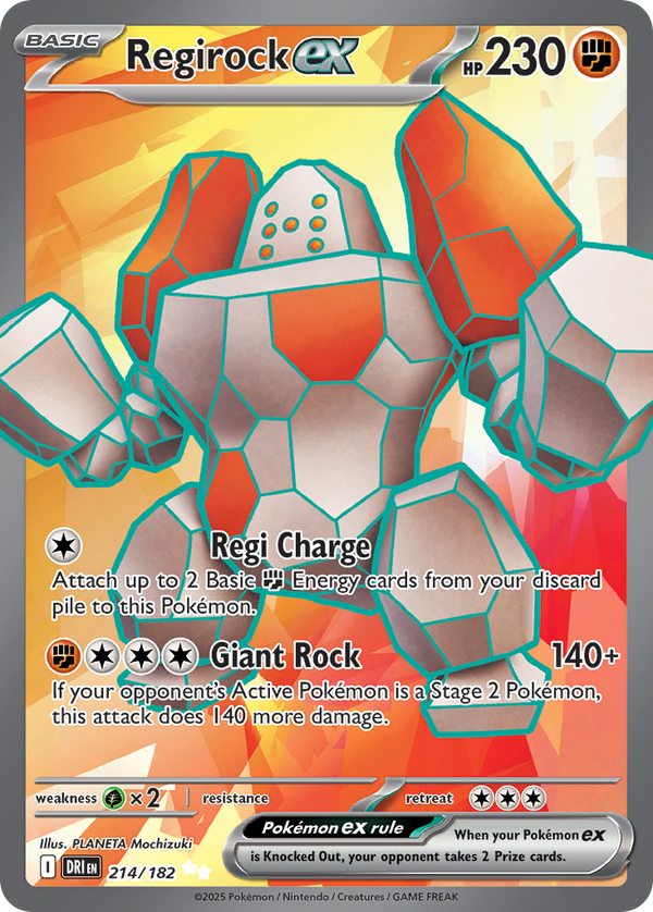 Regirock EX - Destined Rivals SET-214