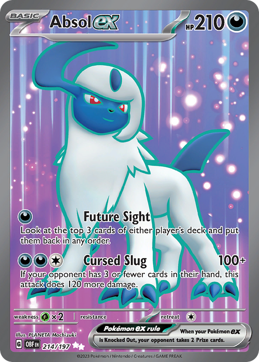 Absol ex (Obsidian Flames SET) (Pokémon) (Basic, ex) (Darkness) (HP: 210) (Ultra Rare) (PKM Obsidian Flames SET-129)
