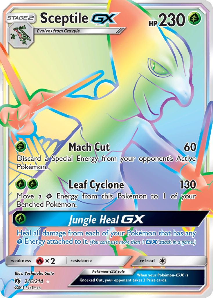 Sceptile-GX - Lost Thunder SET-216