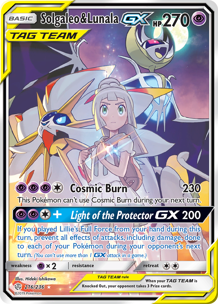 Solgaleo & Lunala-GX - Cosmic Eclipse SET-216