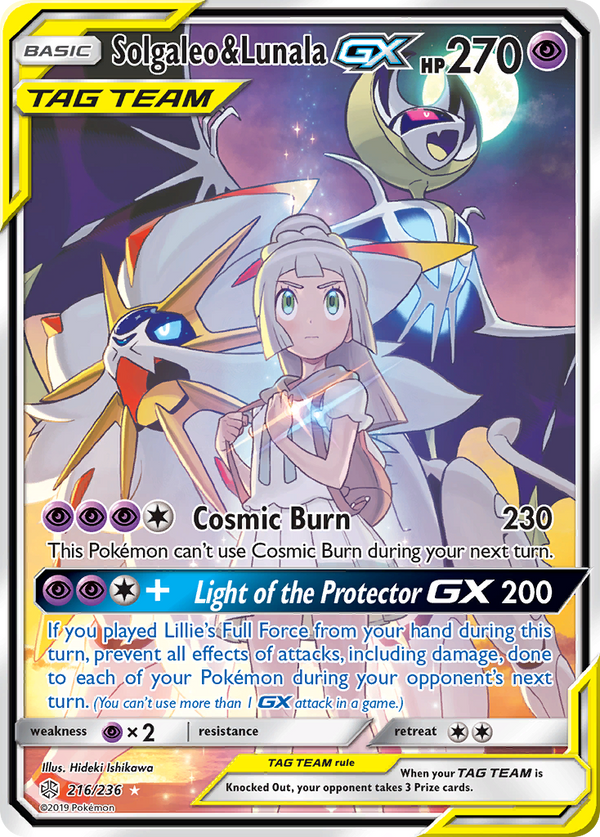 Solgaleo & Lunala-GX - Cosmic Eclipse SET-216