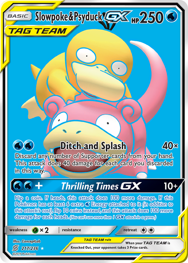 Slowpoke & Psyduck-GX - Unified Minds SET-217