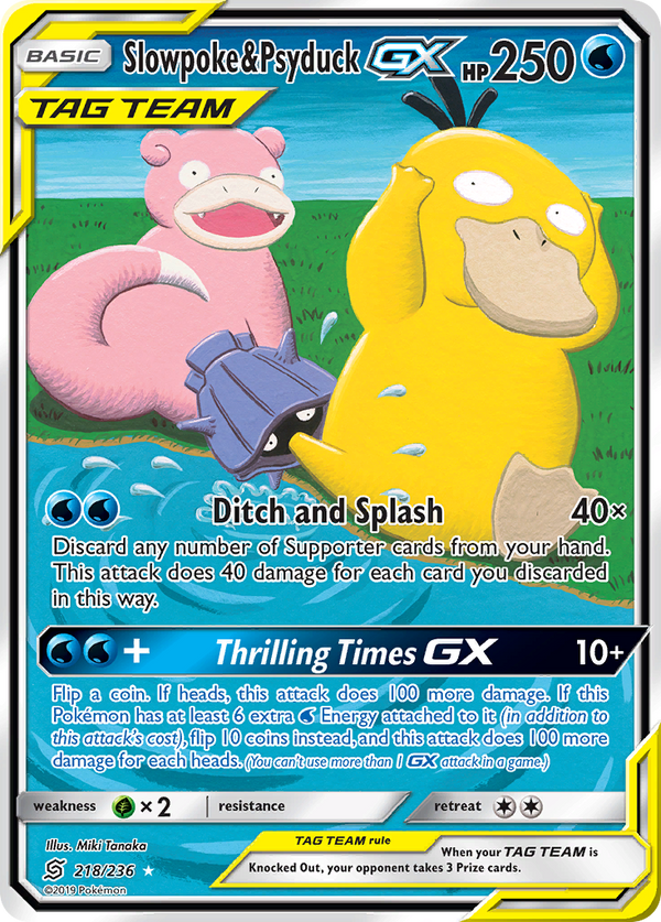 Slowpoke & Psyduck-GX - Unified Minds SET-218