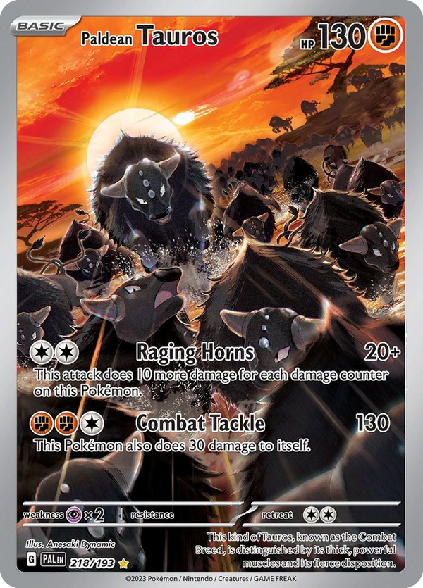 Paldean Tauros - Paldea Evolved SET-218