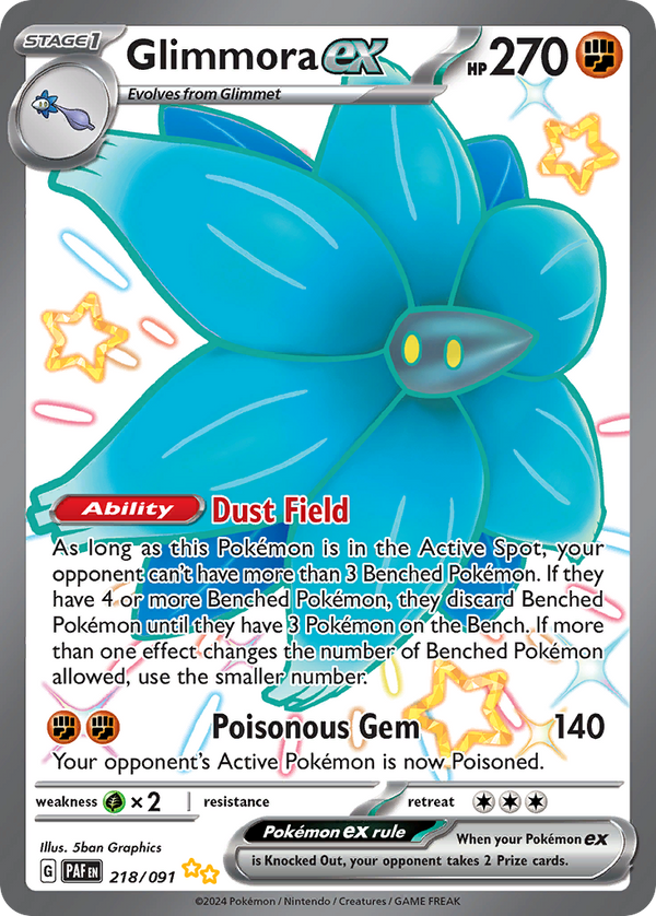 Glimmora EX - Paldean Fates SET-218