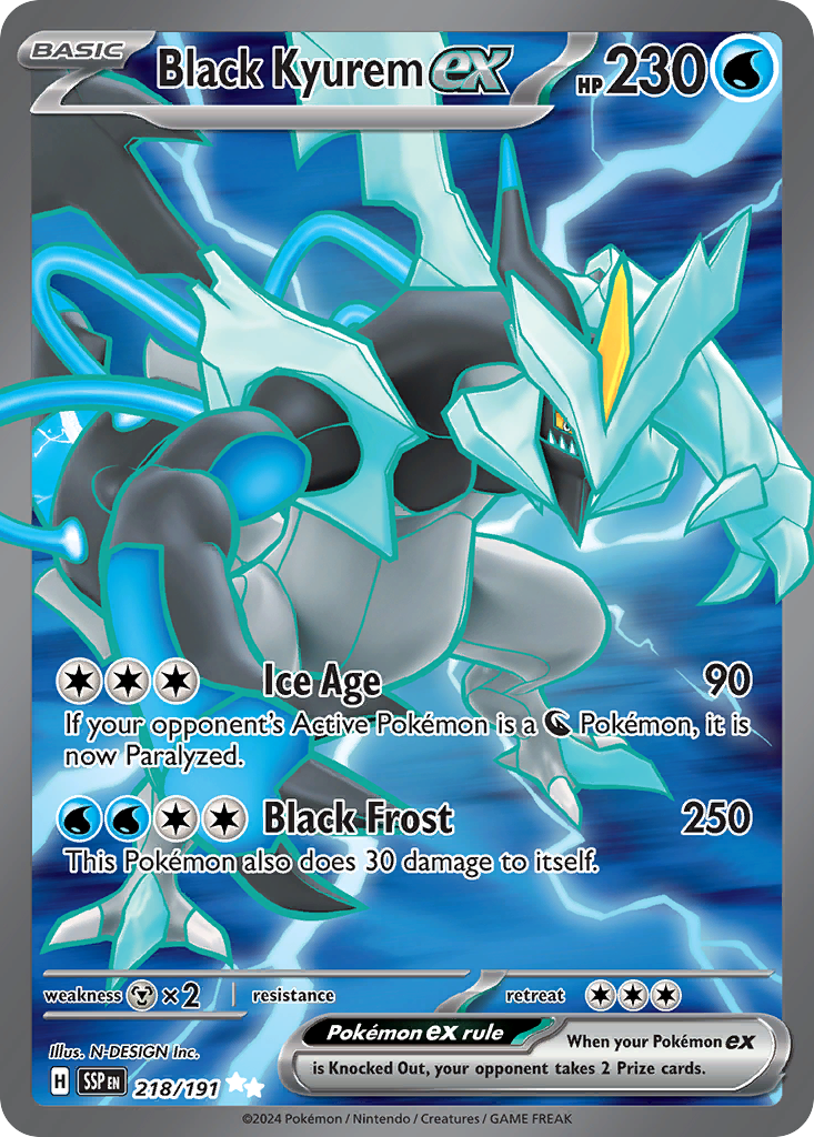 Black Kyurem EX - Surging Sparks SET-218
