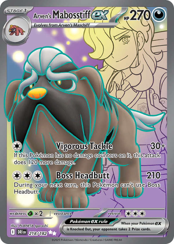 Arven's Mabosstiff EX - Destined Rivals SET-218