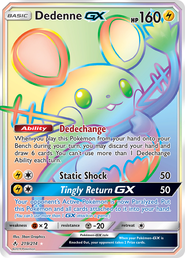 Dedenne-GX - Unbroken Bonds SET-219
