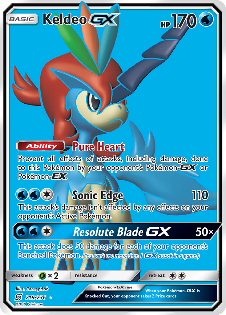 Keldeo-GX - Unified Minds SET-219