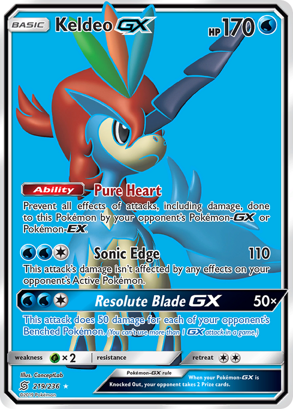 Keldeo-GX - Unified Minds SET-219