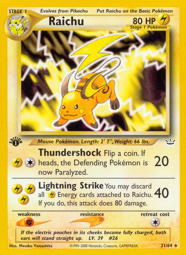 Raichu - Neo Revelation SET-21