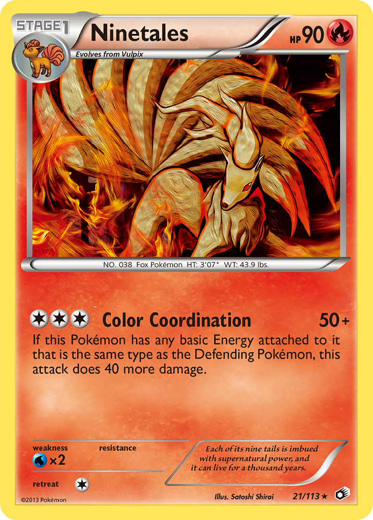 Ninetales - Legendary Treasures SET-21
