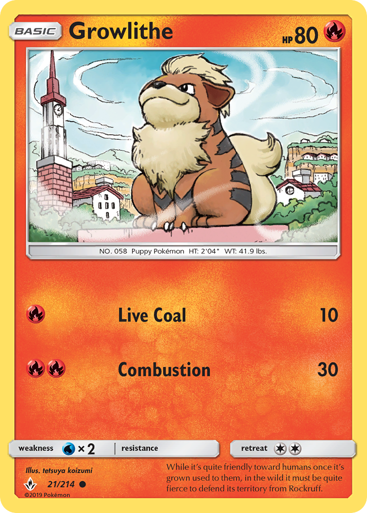 Growlithe - Unbroken Bonds SET-21