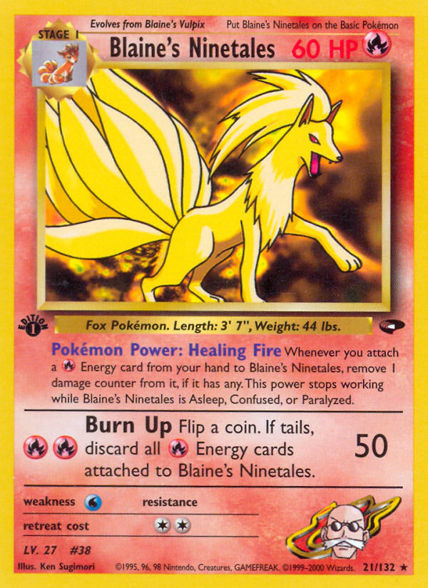 Blaine's Ninetales - Gym Challenge SET-21