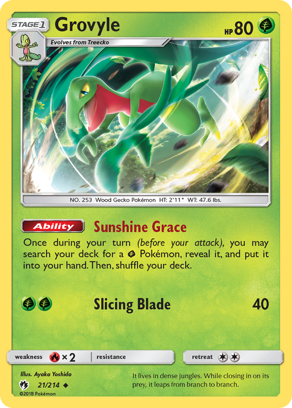 Grovyle - Lost Thunder SET-21