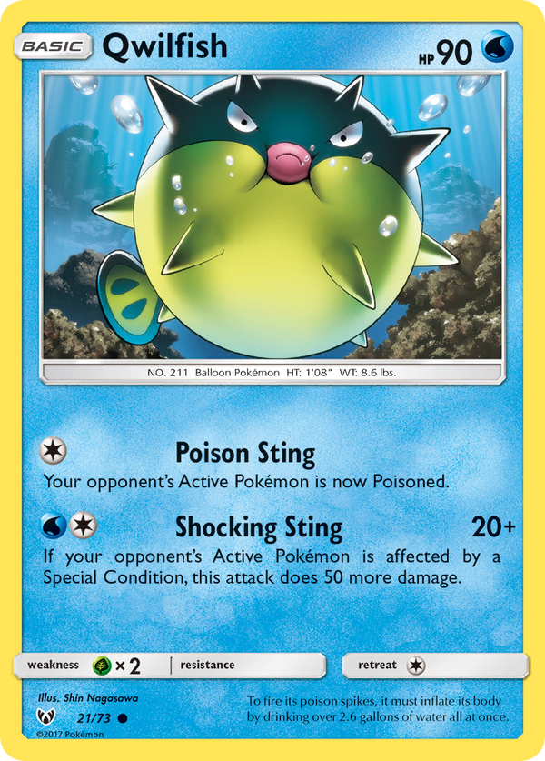 Qwilfish - Shining Legends SET-21
