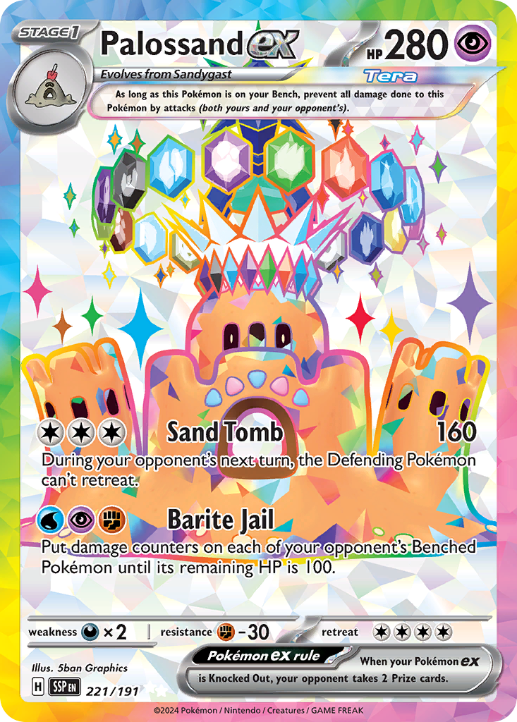 Palossand EX - Surging Sparks SET-221