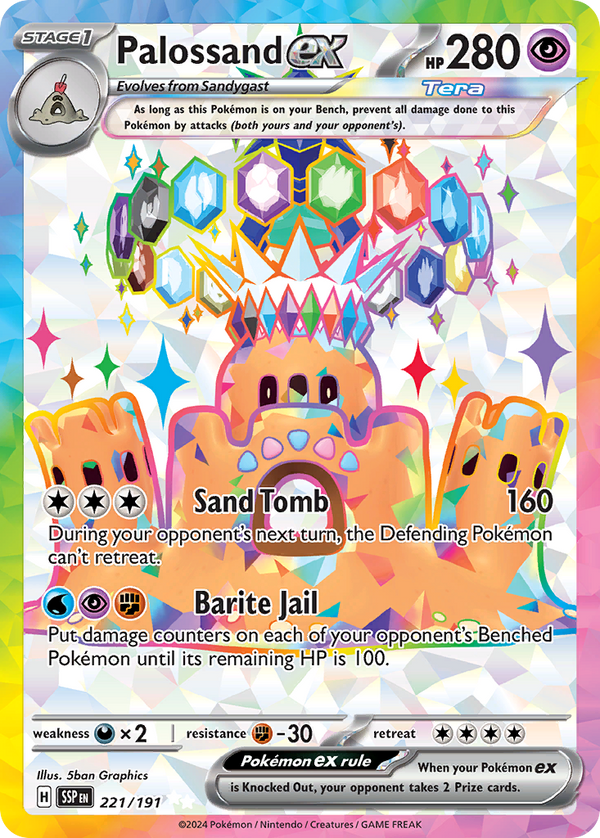 Palossand EX - Surging Sparks SET-221