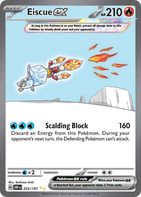 Eiscue EX - Obsidian Flames SET-222