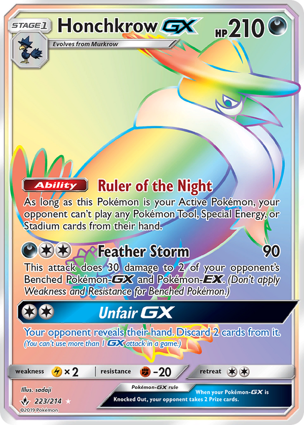 Honchkrow-GX - Unbroken Bonds SET-223