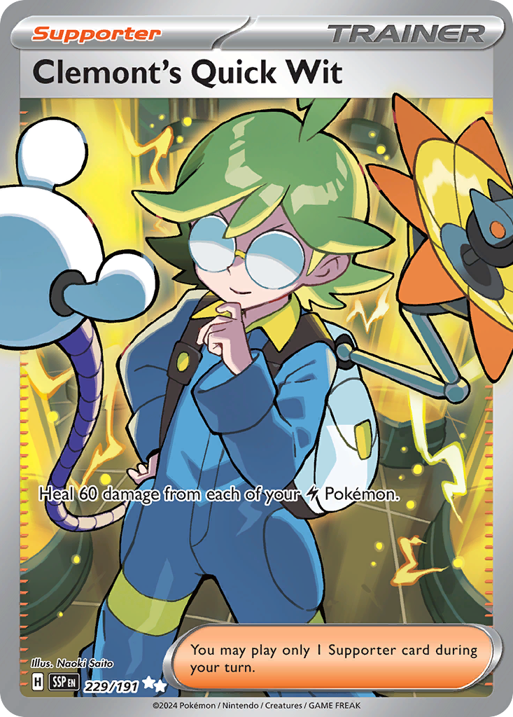 Clemont's Quick Wit - Surging Sparks SET-229