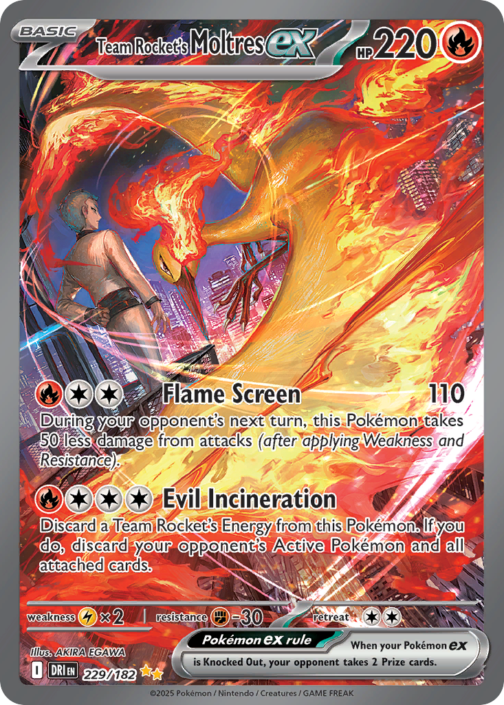 Team Rocket's Moltres EX - Destined Rivals SET-229