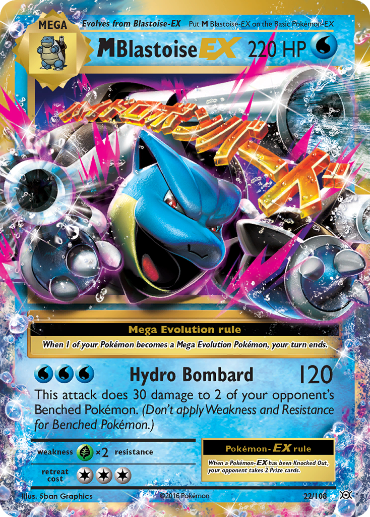 M Blastoise-EX - Evolutions SET-22