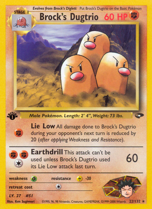 Brock's Dugtrio - Gym Challenge SET-22