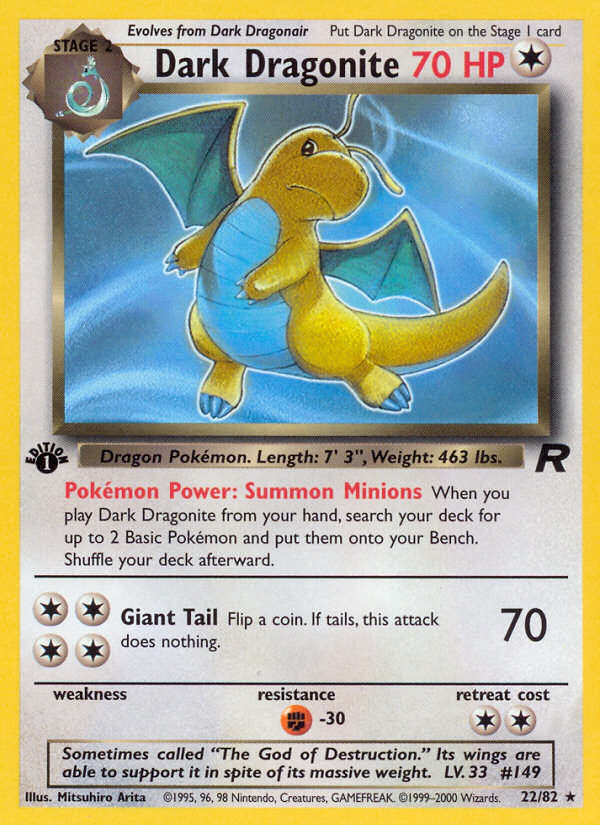 Dark Dragonite - Team Rocket SET-22