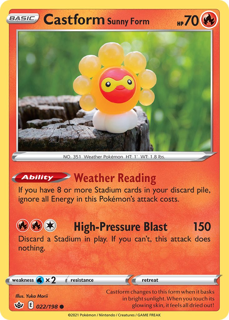 Castform Sunny Form - Chilling Reign SET-22