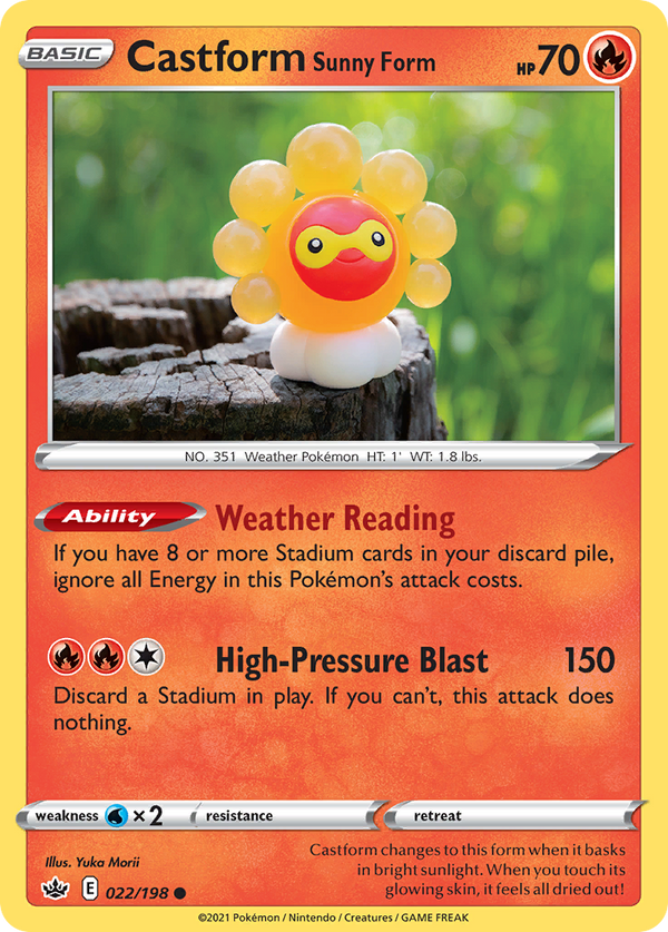 Castform Sunny Form - Chilling Reign SET-22