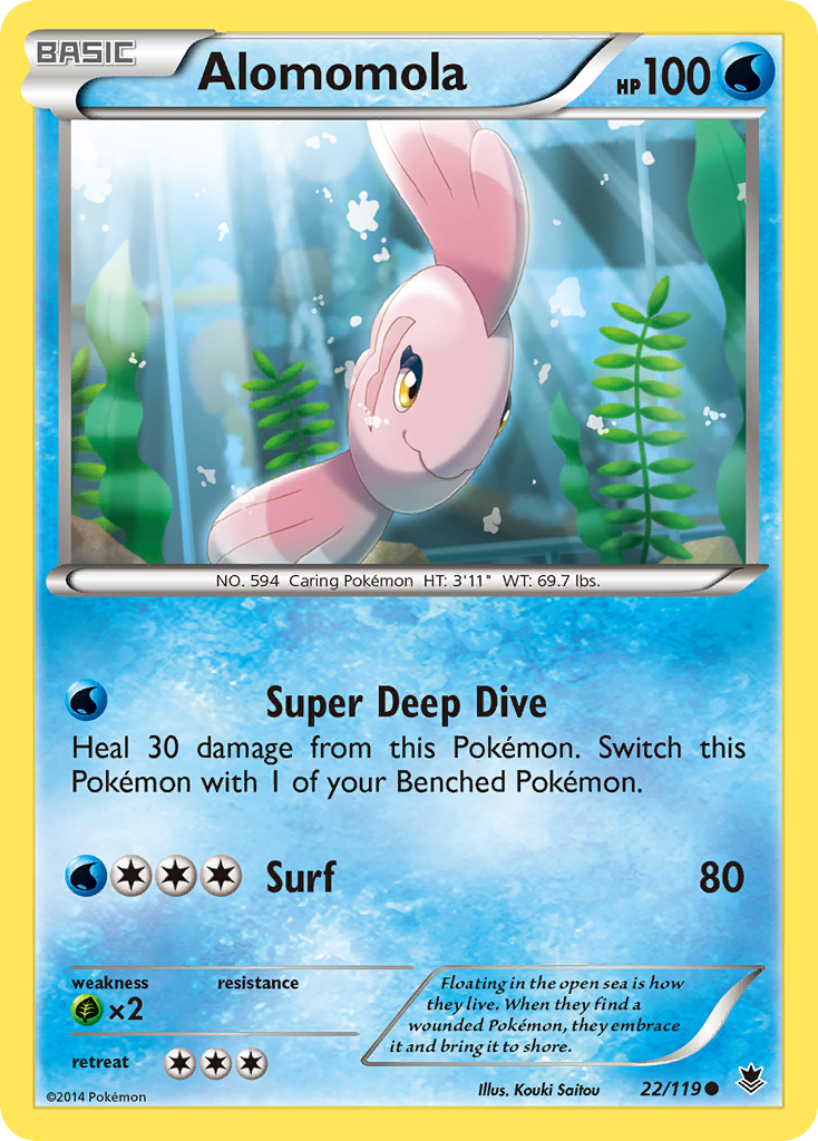 Alomomola (Phantom Forces SET) (Pokémon) (Basic) (Water) (HP: 100) (Common) (PKM Phantom Forces SET-38)