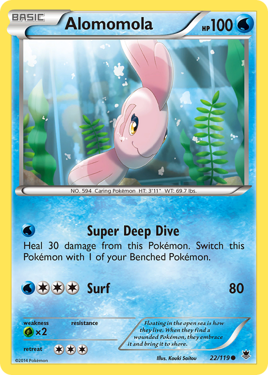 Alomomola (Phantom Forces SET) (Pokémon) (Basic) (Water) (HP: 100) (Common) (PKM Phantom Forces SET-38)