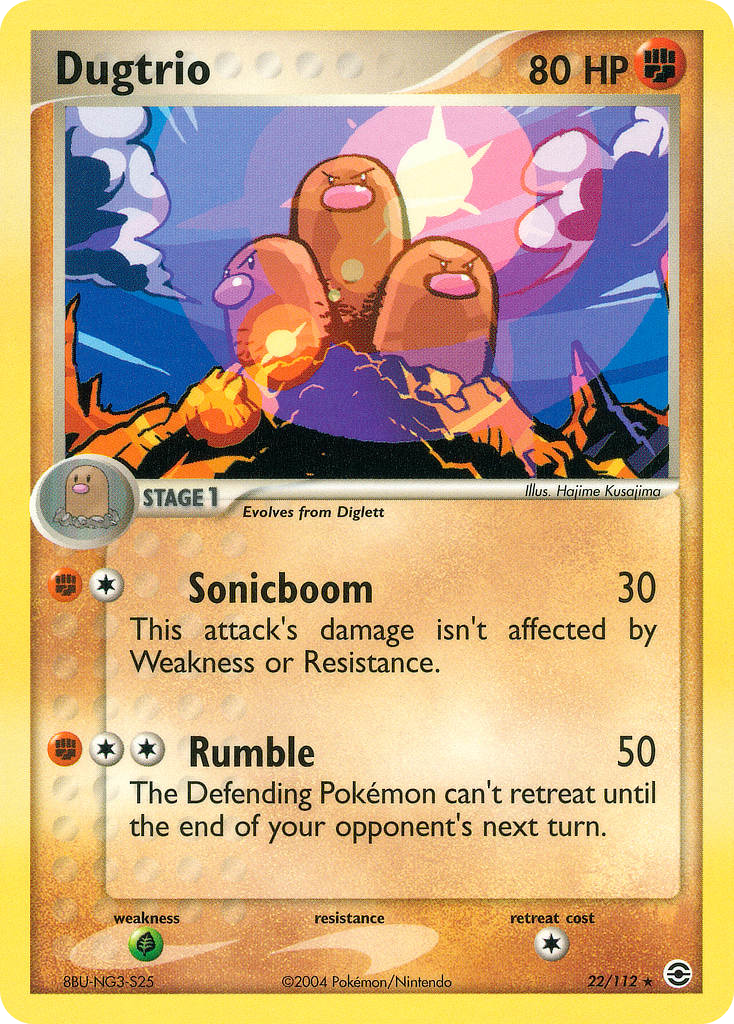 Dugtrio - FireRed & LeafGreen SET-22