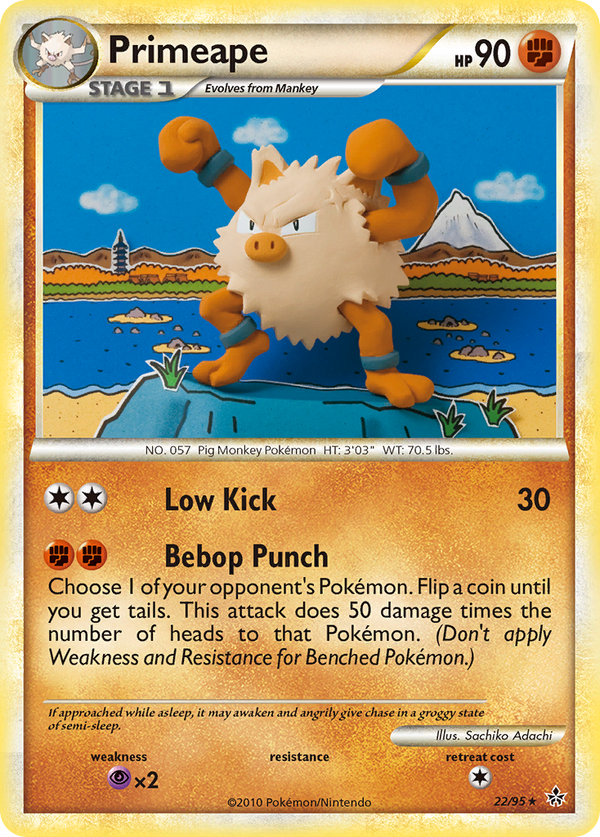 Primeape - HS Unleashed SET-22