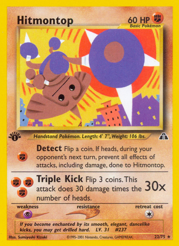 Hitmontop - Neo Discovery SET-22