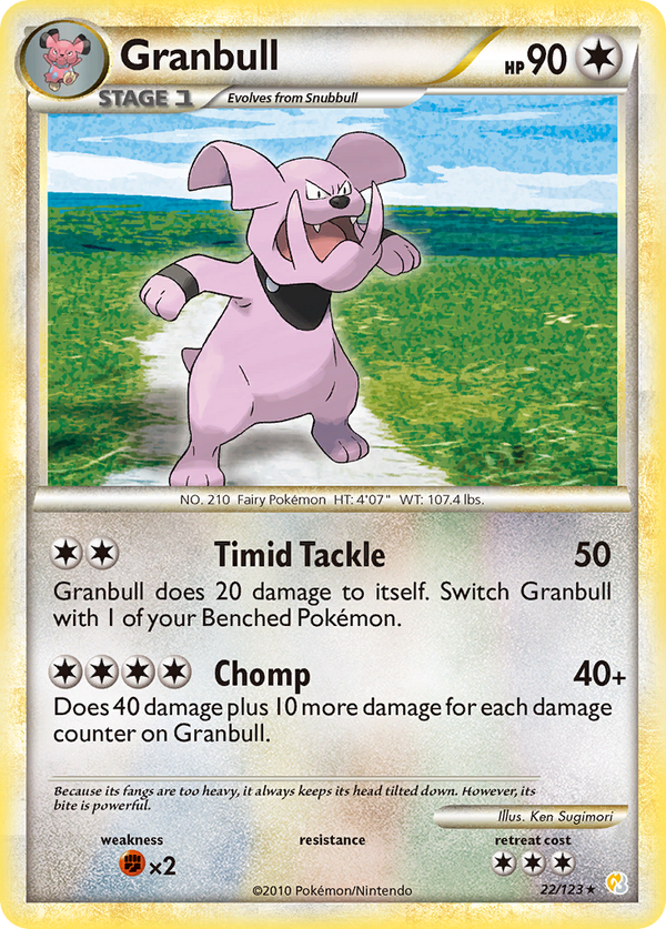 Granbull - HeartGold & SoulSilver SET-22